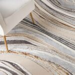 Nourison tappeto Glitz GLZ21 GRYGD GREY GOLD 8x10 099446951168 interior 2